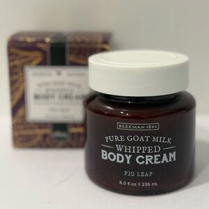 Beekman 1802 Fig Leaf Pure Goat Milk Whipped Body Cream 8 oz. NEW